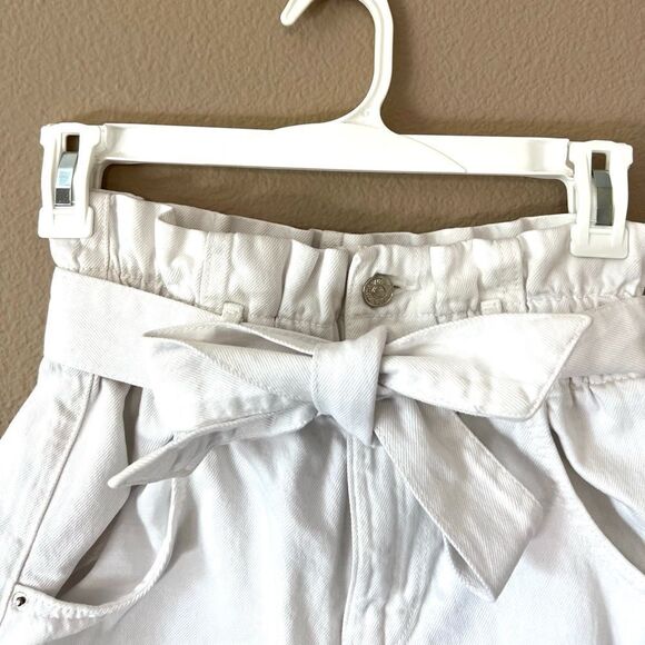 Zara White Paperbag Shorts - Picture 2 of 8